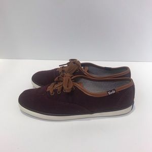 Keds Champion Purple/Burgundy Wool Blend Sneakers
